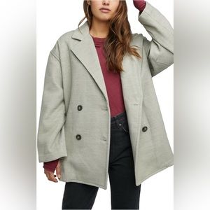 Free People Hannah Size Small Slouchy Blazer In Color Oregano